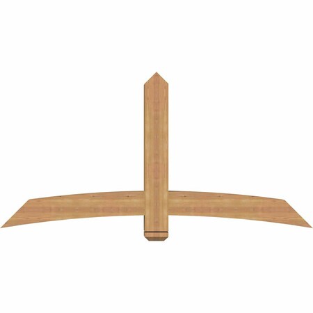 Ekena Millwork Bellingham Timber Gable Bracket, Western Red Cedar, 72"W x 36"H x 5 1/2"D x 5 1/2"F, 12/12 Pitch GBW072X36X0606BEL00SWR